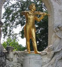 Johann Strauss Jr. Statue at Vienna Stadtpark